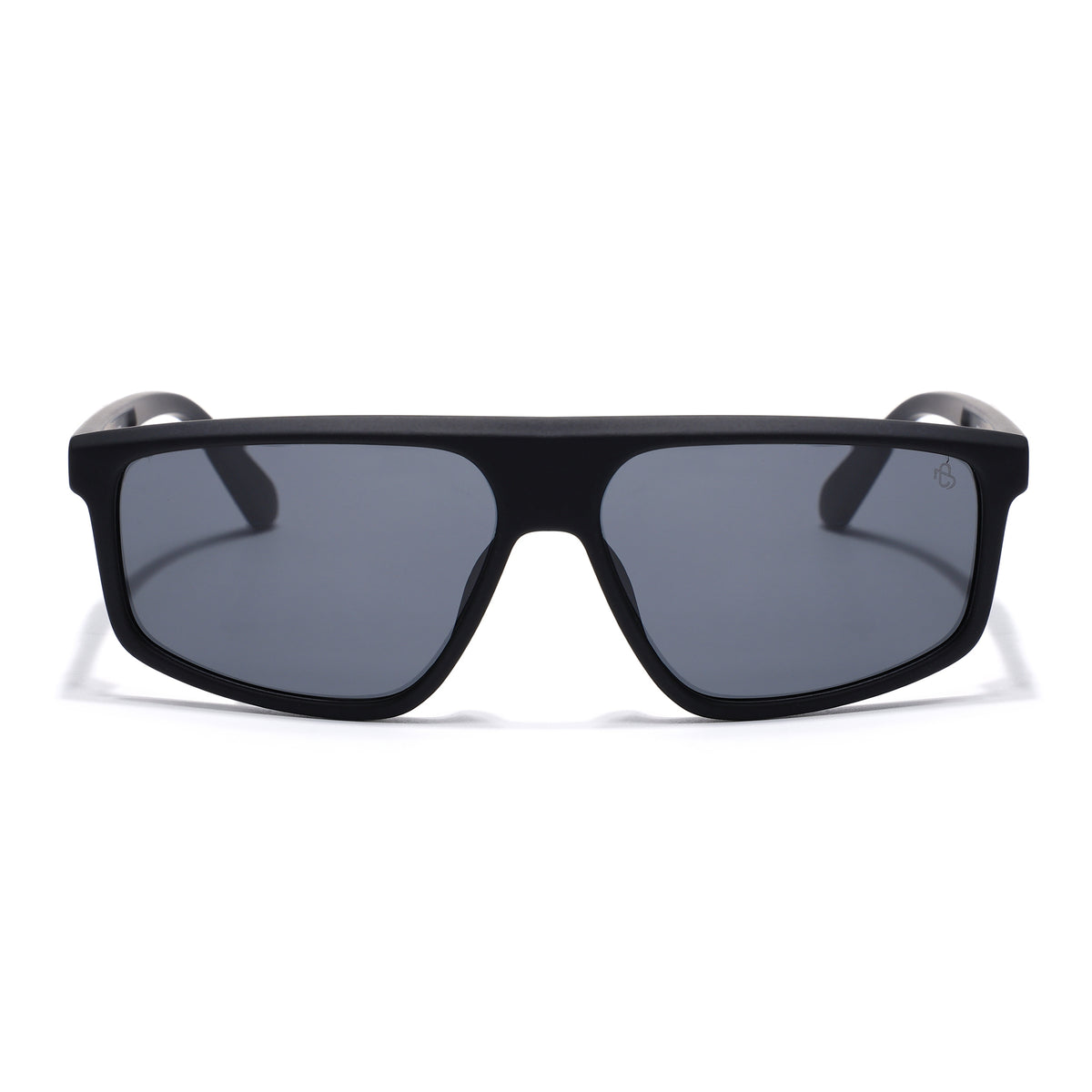 Eyejack Crossline Black Rectangle Polarized Sunglasses for Men & Women (1902PCL2060)