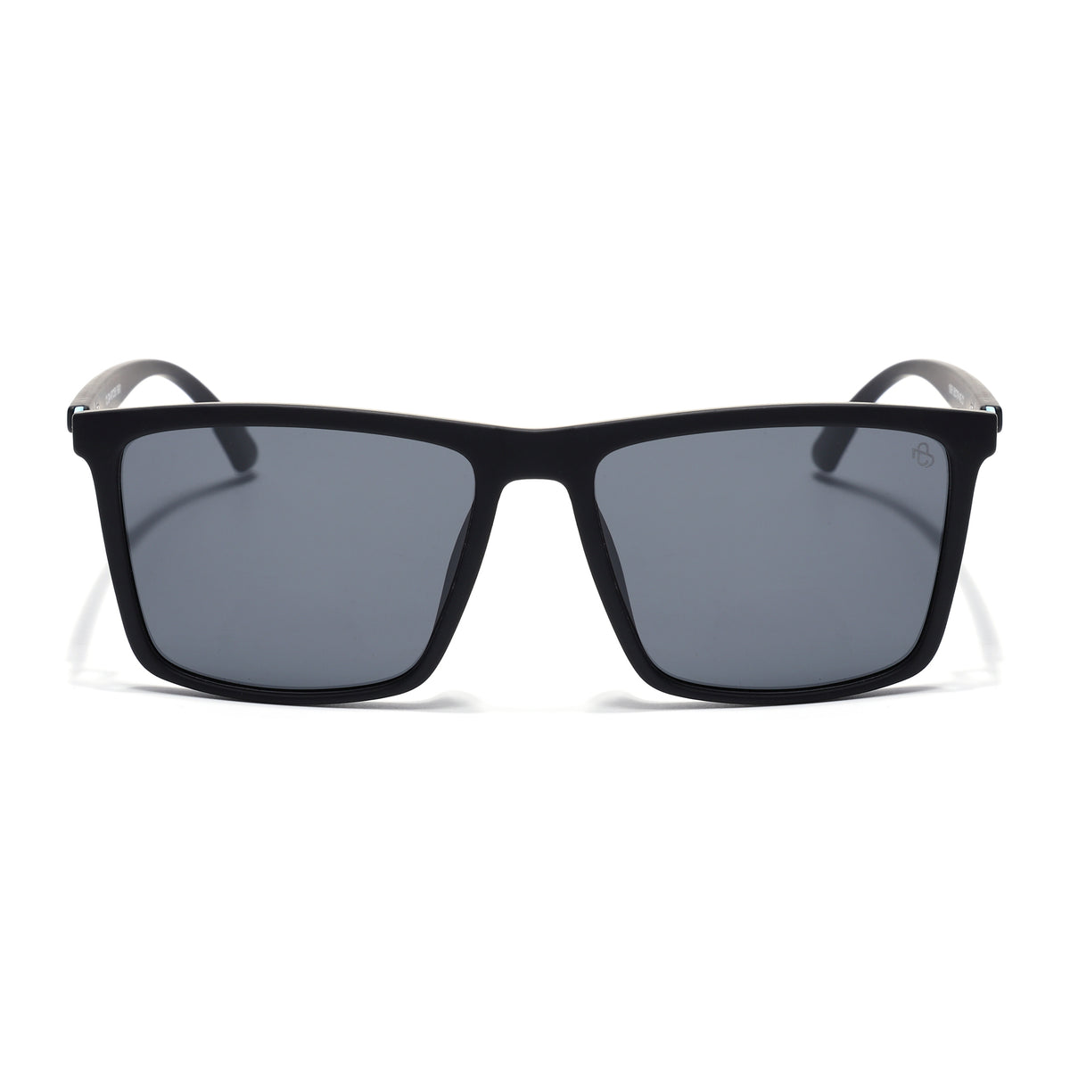 Eyejack Crossline Black Square Polarized Sunglasses for Men & Women (1906PCL2078)