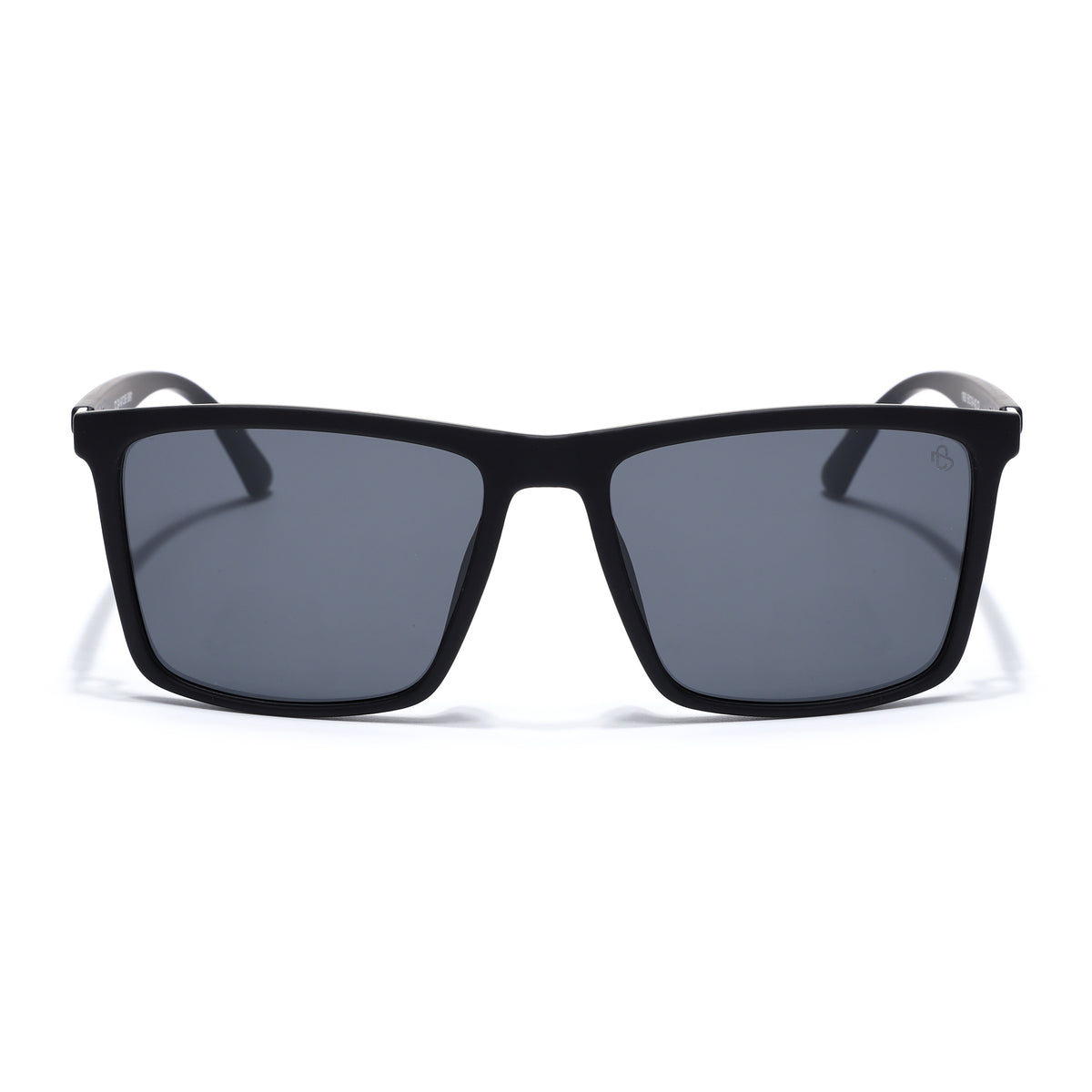 Eyejack Crossline Black Square Polarized Sunglasses for Men & Women (1906PCL2079)