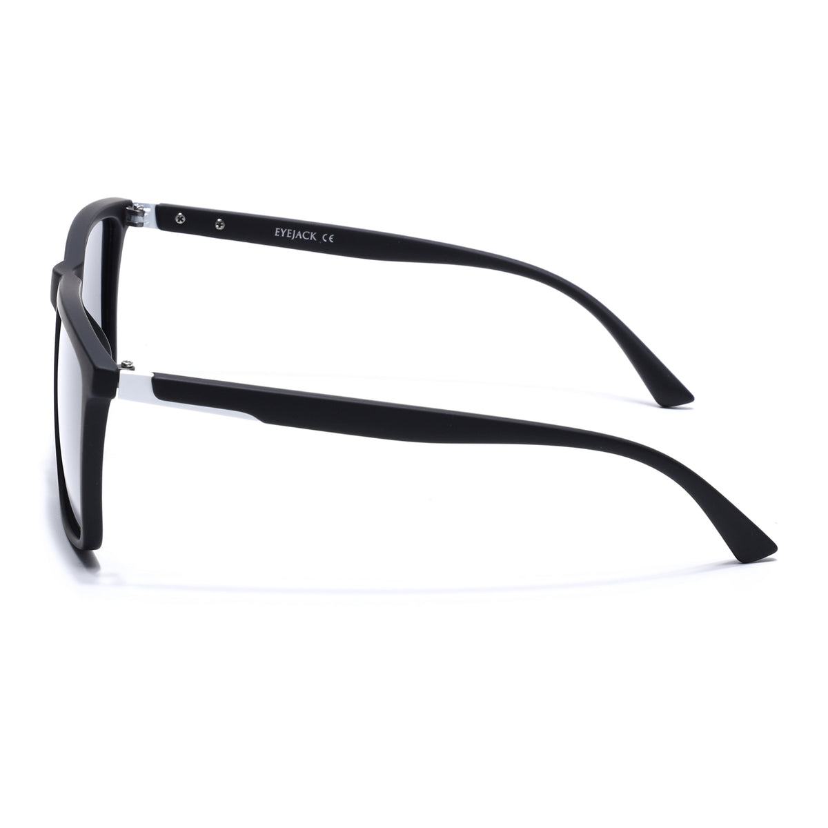 Eyejack Crossline Black Square Polarized Sunglasses for Men & Women (1906PCL2079)