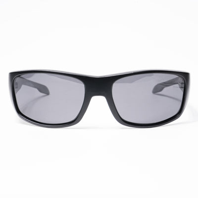 Eyejack Wrap Around Polarized Sunglasses for Men & Women (Black Lens | Matt Black Frame - 20212PCL538-C1)