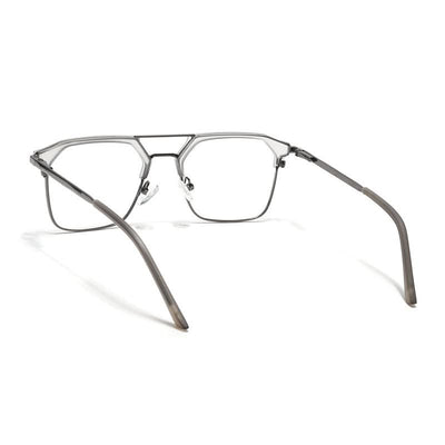 Eyejack Turbo Light Grey & Black Wayfarer Eyeglasses for Men & Women