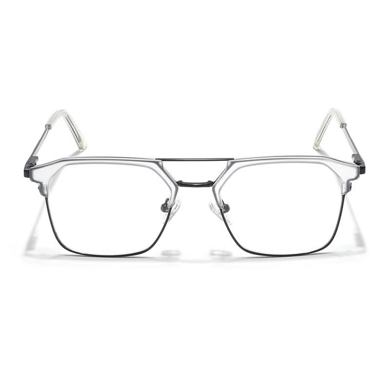 Eyejack Turbo Transparent & Black Wayfarer Eyeglasses for Men & Women