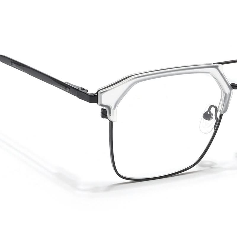 Eyejack Turbo Transparent & Black Wayfarer Eyeglasses for Men & Women