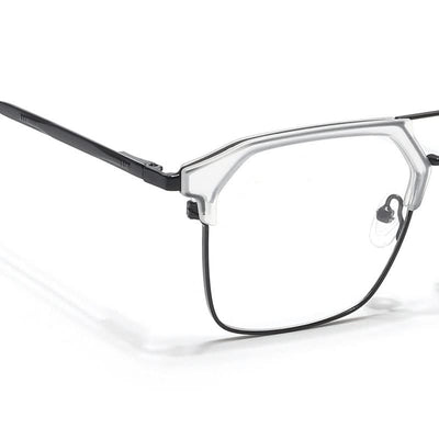 Eyejack Turbo Transparent & Black Wayfarer Eyeglasses for Men & Women