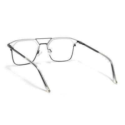 Eyejack Turbo Transparent & Black Wayfarer Eyeglasses for Men & Women