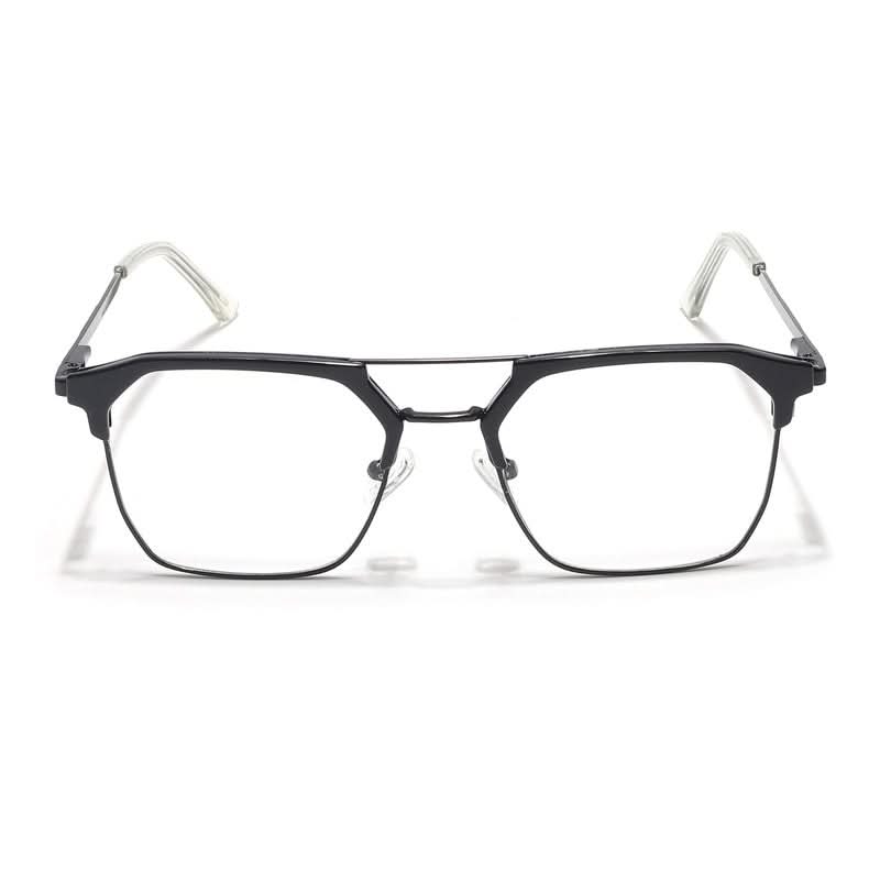 Eyejack Turbo Shine Black Wayfarer Eyeglasses for Men & Women (202432CL918-C1)