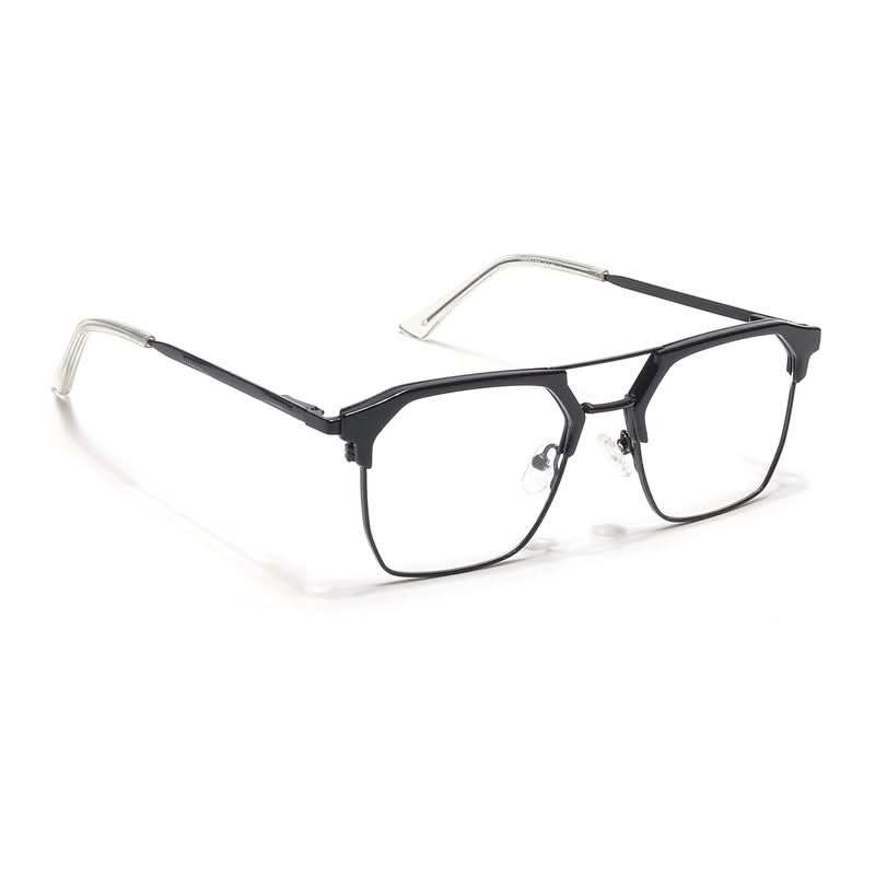 Eyejack Turbo Shine Black Wayfarer Eyeglasses for Men & Women (202432CL918-C1)