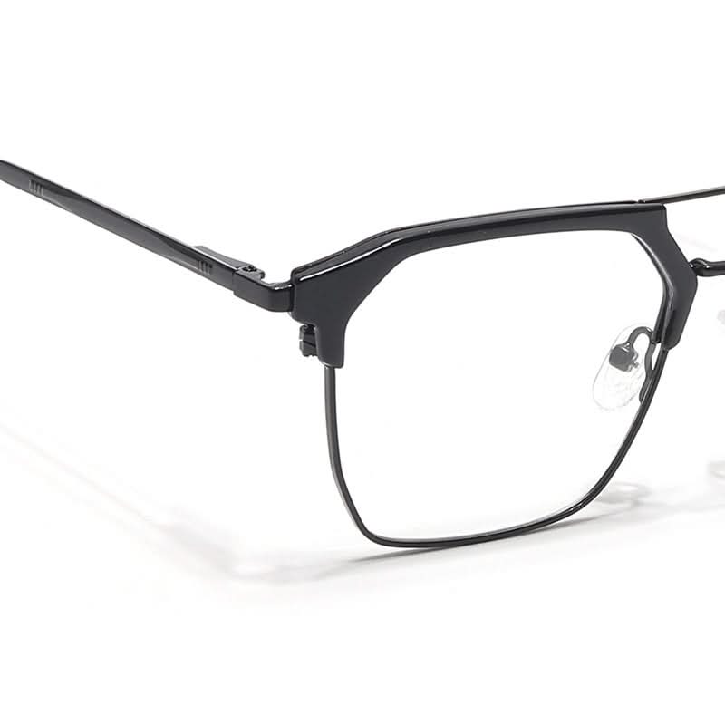 Eyejack Turbo Shine Black Wayfarer Eyeglasses for Men & Women (202432CL918-C1)