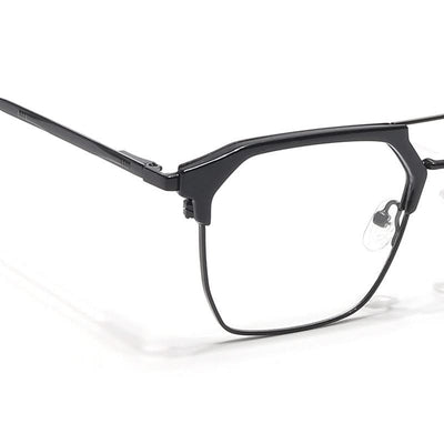 Eyejack Turbo Shine Black Wayfarer Eyeglasses for Men & Women (202432CL918-C1)