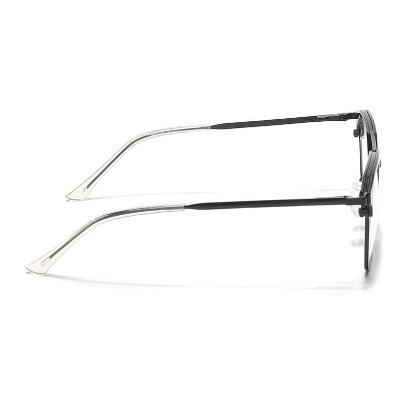 Eyejack Turbo Shine Black Wayfarer Eyeglasses for Men & Women (202432CL918-C1)