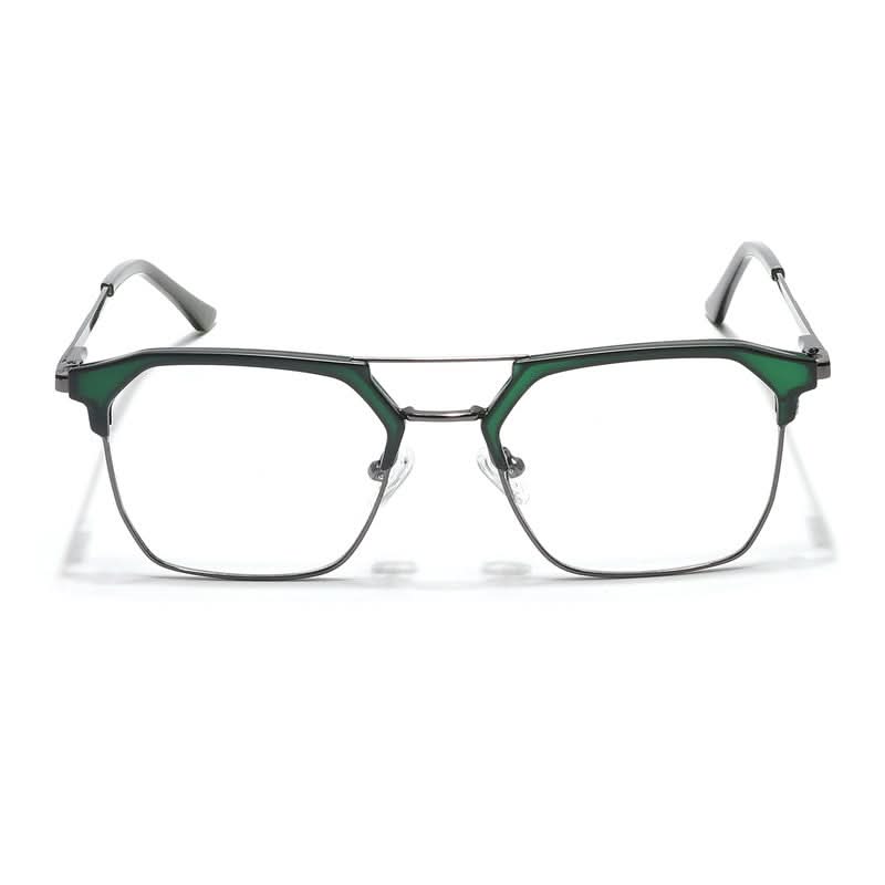 Eyejack Turbo Green & Black Wayfarer Eyeglasses for Men & Women (202432CL921-C4)