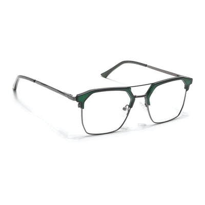 Eyejack Turbo Green & Black Wayfarer Eyeglasses for Men & Women (202432CL921-C4)