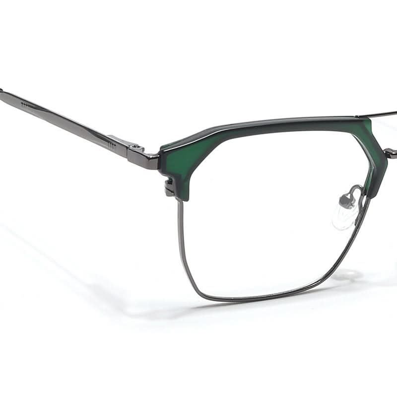 Eyejack Turbo Green & Black Wayfarer Eyeglasses for Men & Women (202432CL921-C4)