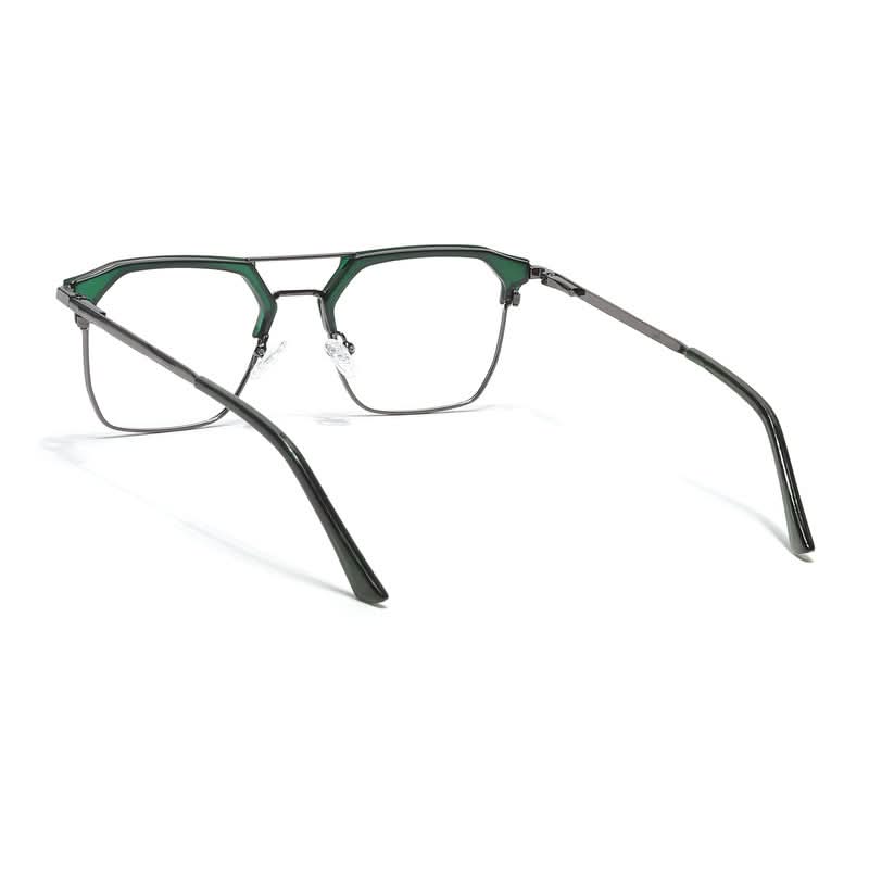 Eyejack Turbo Green & Black Wayfarer Eyeglasses for Men & Women (202432CL921-C4)
