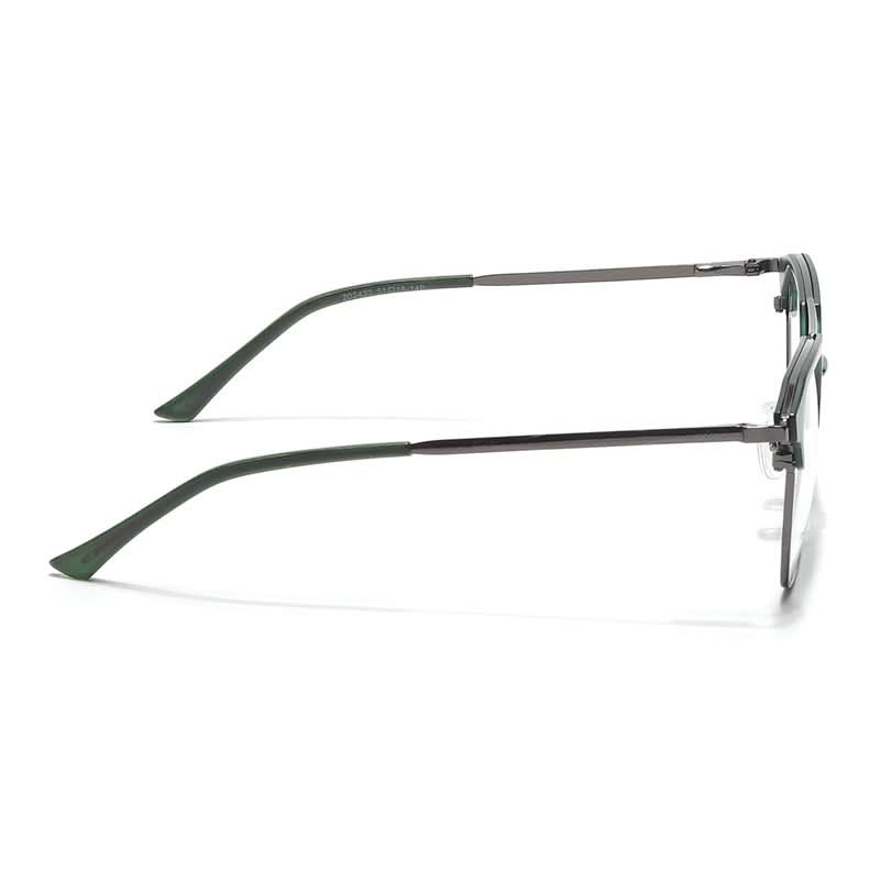 Eyejack Turbo Green & Black Wayfarer Eyeglasses for Men & Women (202432CL921-C4)