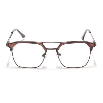 Eyejack Turbo Shine Brown Wayfarer Eyeglasses for Men & Women (202432CL927-C10)