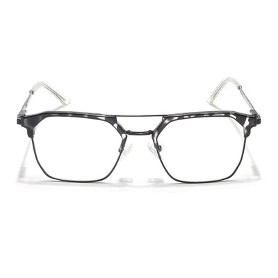 Eyejack Turbo Black & White Wayfarer Eyeglasses for Men & Women (202432CL929-C12)