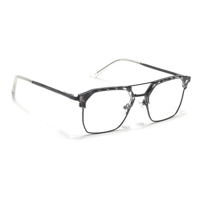 Eyejack Turbo Black & White Wayfarer Eyeglasses for Men & Women (202432CL929-C12)