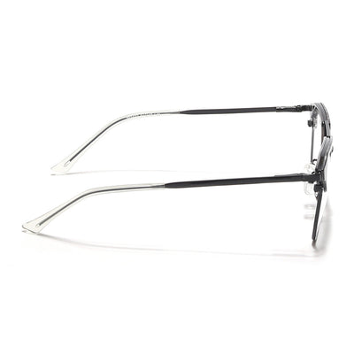 Eyejack Turbo Black & White Wayfarer Eyeglasses for Men & Women (202432CL929-C12)