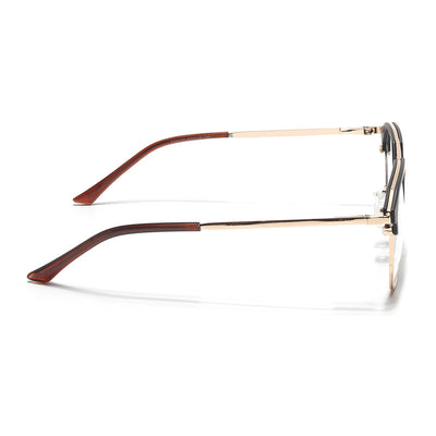 Eyejack Turbo Black & Golden Wayfarer Eyeglasses for Men & Women (202433CL931-C2)