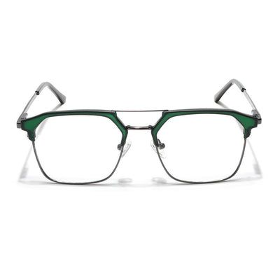 Eyejack Turbo Green & Black Wayfarer Eyeglasses for Men & Women (202433CL933-C4)