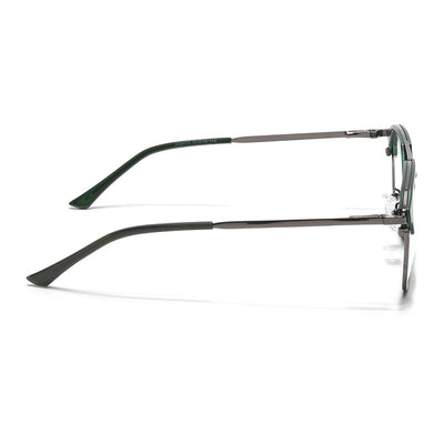 Eyejack Turbo Green & Black Wayfarer Eyeglasses for Men & Women (202433CL933-C4)