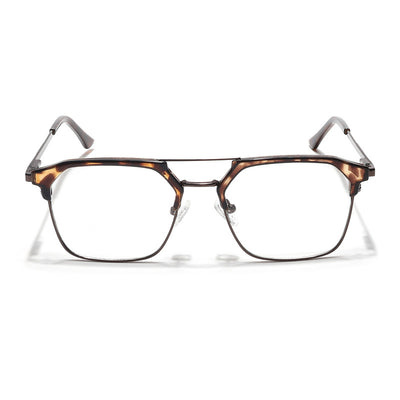 Eyejack Turbo Demi Brown Wayfarer Eyeglasses for Men & Women (202433CL940-C11)
