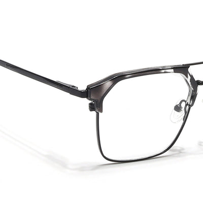 Eyejack Turbo Black & White Wayfarer Eyeglasses for Men & Women (202433CL941-C12)