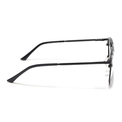 Eyejack Turbo Black & White Wayfarer Eyeglasses for Men & Women (202433CL941-C12)