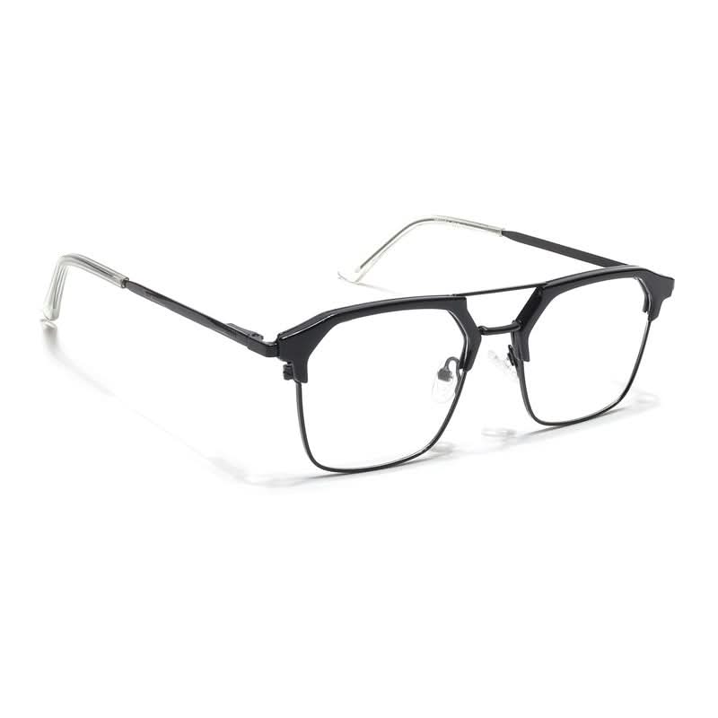 Eyejack Turbo Shine Black Wayfarer Eyeglasses for Men & Women (202434CL942-C1)