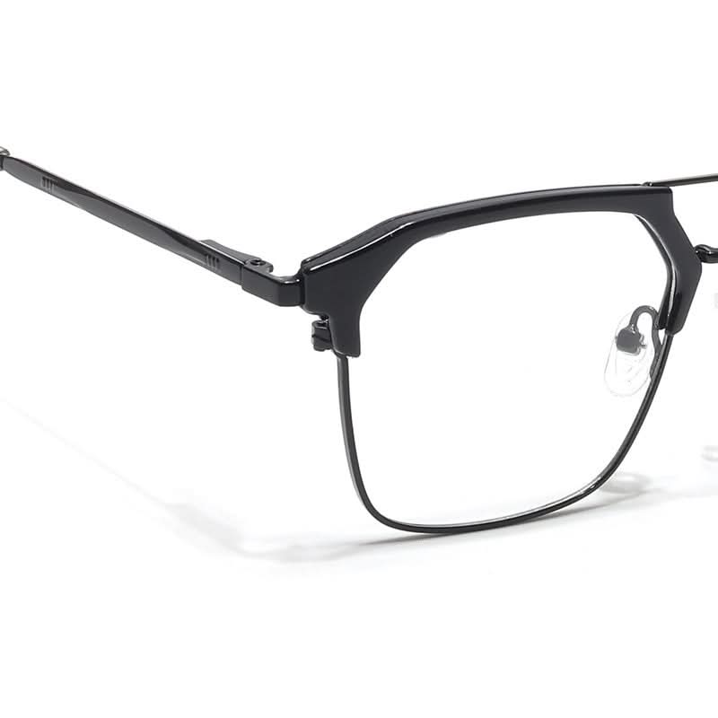 Eyejack Turbo Shine Black Wayfarer Eyeglasses for Men & Women (202434CL942-C1)