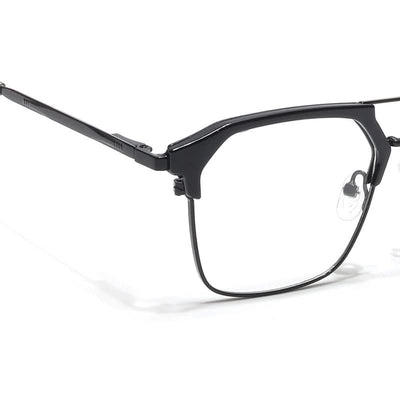 Eyejack Turbo Shine Black Wayfarer Eyeglasses for Men & Women (202434CL942-C1)