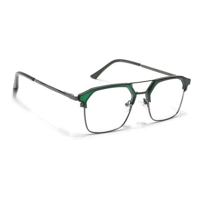Eyejack Turbo Green & Black Wayfarer Eyeglasses for Men & Women (202434CL945-C4)