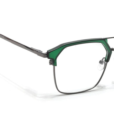 Eyejack Turbo Green & Black Wayfarer Eyeglasses for Men & Women (202434CL945-C4)