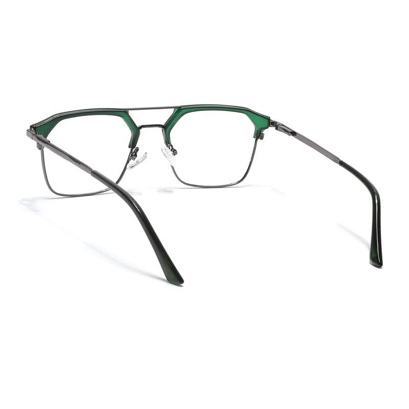 Eyejack Turbo Green & Black Wayfarer Eyeglasses for Men & Women (202434CL945-C4)