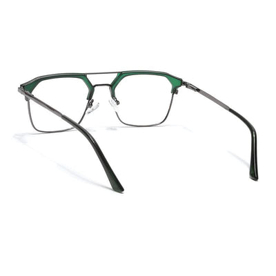 Eyejack Turbo Green & Black Wayfarer Eyeglasses for Men & Women (202434CL945-C4)