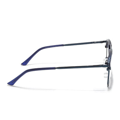 Eyejack Turbo Shine Blue Wayfarer Eyeglasses for Men & Women (202434CL946-C5)
