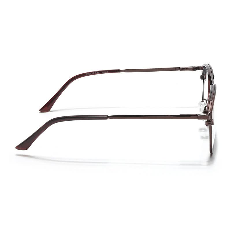 Eyejack Turbo Shine Brown Wayfarer Eyeglasses for Men & Women (202434CL951-C10)