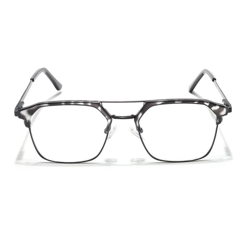 Eyejack Turbo Black & White Wayfarer Eyeglasses for Men & Women (202434CL953-C12)