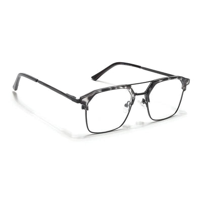 Eyejack Turbo Black & White Wayfarer Eyeglasses for Men & Women (202434CL953-C12)