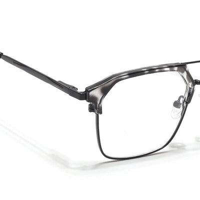 Eyejack Turbo Black & White Wayfarer Eyeglasses for Men & Women (202434CL953-C12)