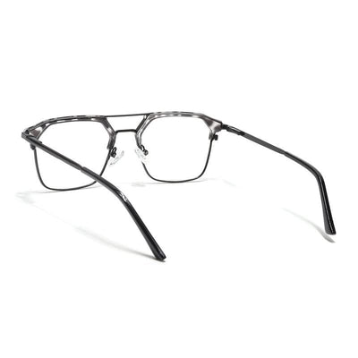 Eyejack Turbo Black & White Wayfarer Eyeglasses for Men & Women (202434CL953-C12)