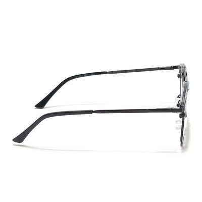 Eyejack Turbo Black & White Wayfarer Eyeglasses for Men & Women (202434CL953-C12)