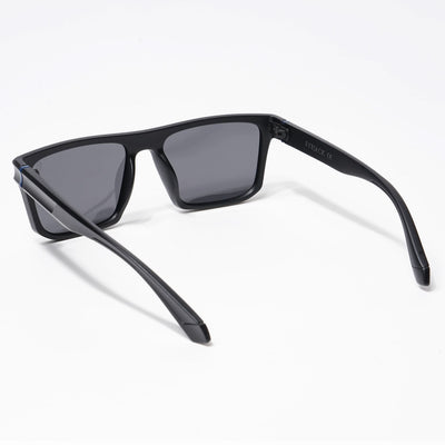 Eyejack Wayfarer Polarized Sunglasses for Men & Women (Black Lens | Matt Black Frame - 20243PCL534-C1)