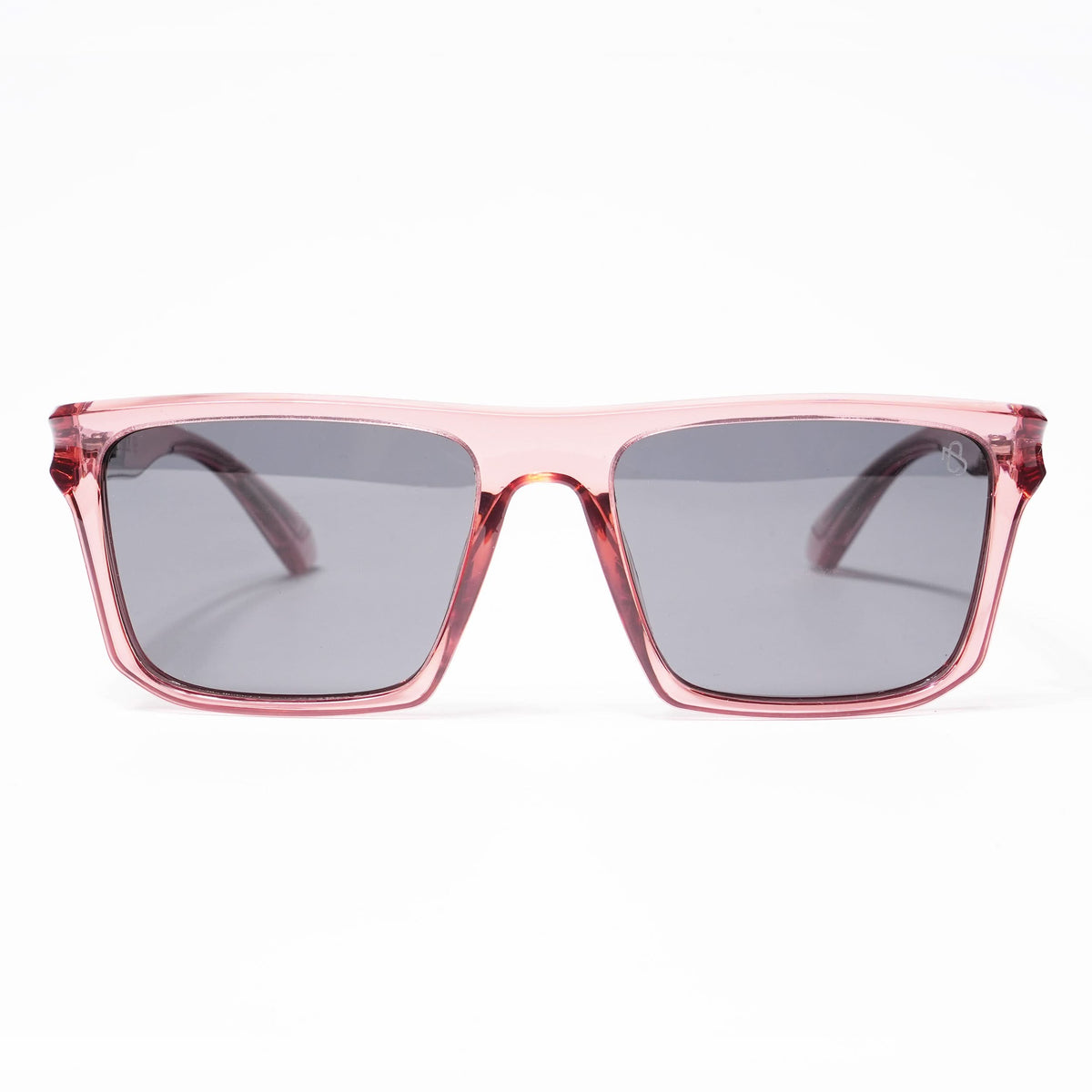 Eyejack Wayfarer Polarized Sunglasses for Men & Women (Black Lens | Wine Frame - 20243PCL537-C4)