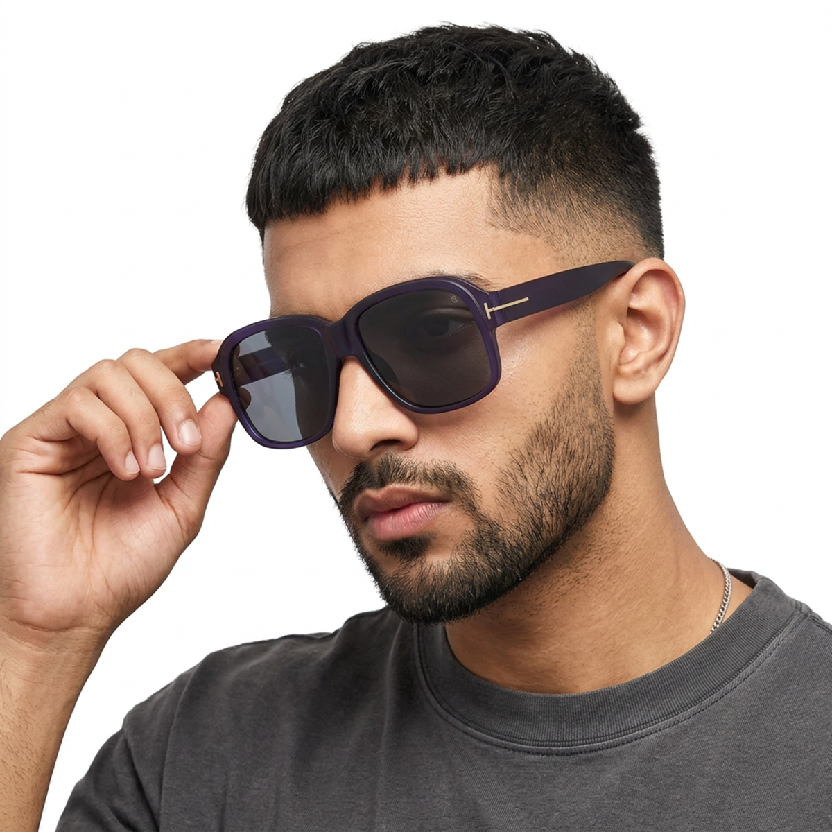 Eyejack Blue Wayfarer Sunglasses for Men & Women (21034CL1060)