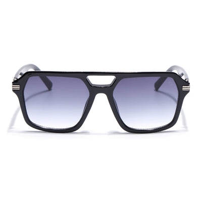 Eyejack Shine Black Wayfarer Sunglasses for Men & Women (2259CL2146)