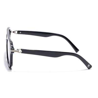 Eyejack Shine Black Wayfarer Sunglasses for Men & Women (2259CL2146)