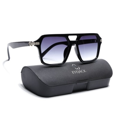 Eyejack Shine Black Wayfarer Sunglasses for Men & Women (2259CL2146)